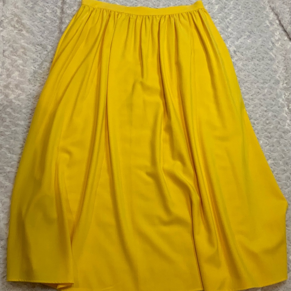Antonio Melani Womens Maxi Skirt Yellow Size 16